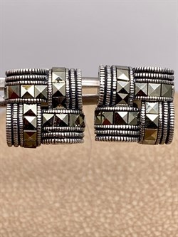 *Пусеты Марказит арт. HE1623-331 Вес 3,65 г - фото 309886 *Пусеты Марказит арт. HE1623-331 Вес 3,65 г - фото 309886