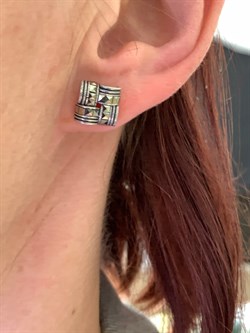 *Пусеты Марказит арт. HE1623-331 Вес 3,65 г - фото 309887 *Пусеты Марказит арт. HE1623-331 Вес 3,65 г - фото 309887