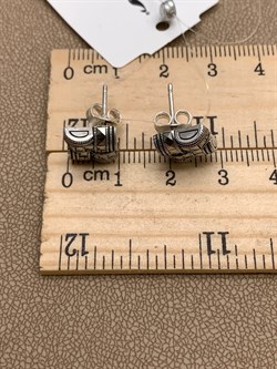 *Пусеты Марказит арт. HE1623-331 Вес 3,65 г - фото 309888 *Пусеты Марказит арт. HE1623-331 Вес 3,65 г - фото 309888