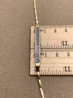 *Браслет р.18 Танзанит цв Лимонное арт 10-320400-00-31-814 вес 6,19 г - фото 309926 *Браслет р.18 Танзанит цв Лимонное арт 10-320400-00-31-814 вес 6,19 г - фото 309926