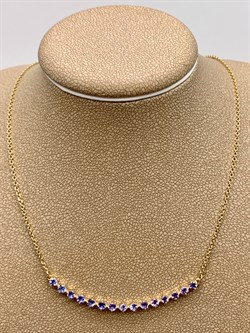 *Колье р.45-50 Танзанит цв Лимонное арт 6-360473-00-31-700 вес 4 г - фото 309934 *Колье р.45-50 Танзанит цв Лимонное арт 6-360473-00-31-700 вес 4 г - фото 309934