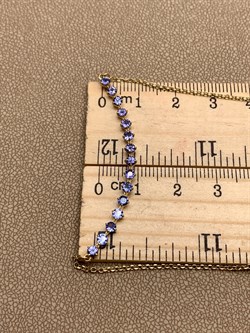 *Колье р.45-50 Танзанит цв Лимонное арт 6-360473-00-31-700 вес 4 г - фото 309935 *Колье р.45-50 Танзанит цв Лимонное арт 6-360473-00-31-700 вес 4 г - фото 309935