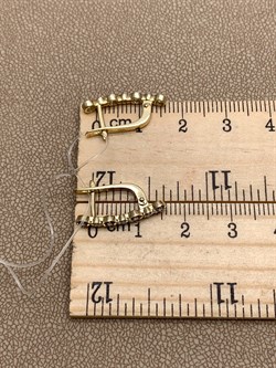 *Серьги Танзанит цв Лимонное арт 2-308344-00-31-274 вес 2,28 г - фото 309945