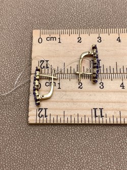 *Серьги Танзанит цв Лимонное арт 2-308232-00-31-568 вес 2,65 г - фото 309952