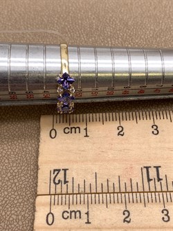 *Кольцо р.17 Танзанит цв Лимонное арт 1-308232-00-31-917 вес 1,55 г - фото 309956