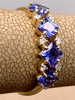 *Кольцо р.17 Танзанит цв Лимонное арт 1-308232-00-31-917 вес 1,55 г - фото 309958