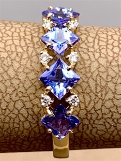 *Кольцо р.17 Танзанит цв Лимонное арт 1-308232-00-31-917 вес 1,55 г - фото 309959