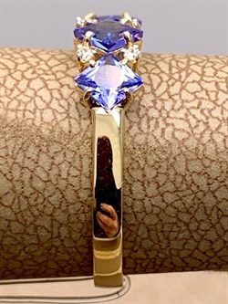 *Кольцо р.17 Танзанит цв Лимонное арт 1-308232-00-31-917 вес 1,55 г - фото 309961