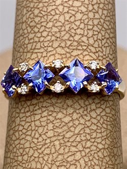 *Кольцо р.17 Танзанит цв Лимонное арт 1-308232-00-31-917 вес 1,55 г - фото 309962