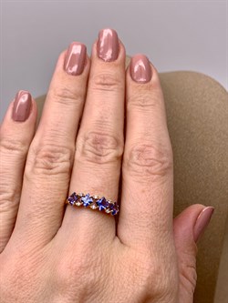 *Кольцо р.17 Танзанит цв Лимонное арт 1-308232-00-31-917 вес 1,55 г - фото 309963