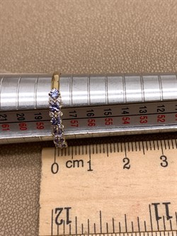 *Кольцо р.18,5 Танзанит цв Лимонное арт 1-308384-00-31-883 вес 1,34 г - фото 309968