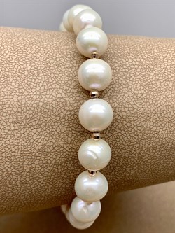 *Браслет р.19-21 д.8,5-9,5 Белый Жемчуг цв Красное арт. 550900470023.190-197 вес 20,81 - фото 310101 *Браслет р.19-21 д.8,5-9,5 Белый Жемчуг цв Красное арт. 550900470023.190-197 вес 20,81 - фото 310101