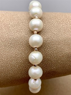 *Браслет р.19-21 д.8,5-9,5 Белый Жемчуг цв Красное арт. 550900470023.190-197 вес 20,81 - фото 310104 *Браслет р.19-21 д.8,5-9,5 Белый Жемчуг цв Красное арт. 550900470023.190-197 вес 20,81 - фото 310104