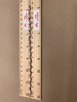 *Браслет р.18  д.6-6,5 Белый Жемчуг цв Красное арт. 5.0101.9.b-162 Вес 9,19 г - фото 310135 *Браслет р.18  д.6-6,5 Белый Жемчуг цв Красное арт. 5.0101.9.b-162 Вес 9,19 г - фото 310135