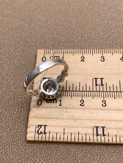 *Кольцо р.19 Микс Марказит Белый Фианит арт. HR1631-790 вес 4,53 г - фото 310144