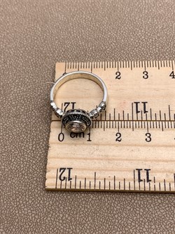 *Кольцо р.18 Микс Марказит Белый Фианит арт. HR1631-783 вес 4,14 г - фото 310155