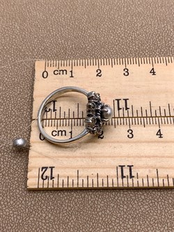 *Кольцо р.18,5 Микс Марказит Жемчуг арт. HR1772-295 вес 4,2 г - фото 310166