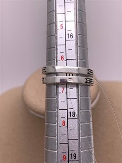 *Кольцо р.17 Змейка Марказит Белый Фианит арт. HR1318-745 вес 4.74 г - фото 310238