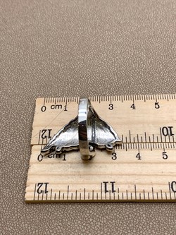 *Кольцо р.17 Крыло Бабочки Марказит Хризолит Сердце арт. HR676-415 вес 8,26 г - фото 310424