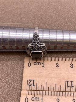 *Кольцо р.17 Марказит  Раухтопаз арт. HR978-358 вес 4,84 г - фото 310516