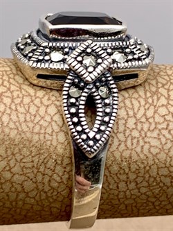 *Кольцо р.17 Марказит  Раухтопаз арт. HR978-358 вес 4,84 г - фото 310520