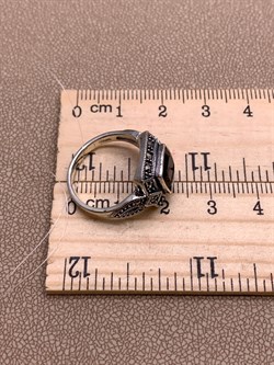 *Кольцо р.17 Марказит  Раухтопаз арт. HR978-358 вес 4,84 г - фото 310525