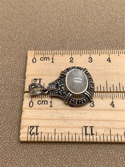 *Подвеска Лунный Камень Марказит Адуляр арт. HP535-416 вес 4,98 г - фото 310636 *Подвеска Лунный Камень Марказит Адуляр арт. HP535-416 вес 4,98 г - фото 310636