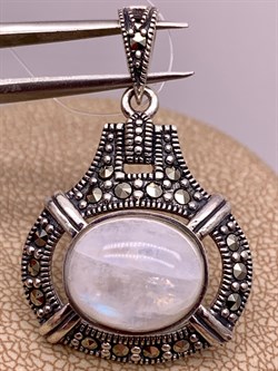 *Подвеска Лунный Камень Марказит Адуляр арт. HP535-522 вес 5,01 г - фото 310639 *Подвеска Лунный Камень Марказит Адуляр арт. HP535-522 вес 5,01 г - фото 310639