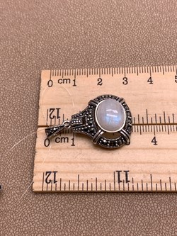 *Подвеска Лунный Камень Марказит Адуляр арт. HP535-522 вес 5,01 г - фото 310643 *Подвеска Лунный Камень Марказит Адуляр арт. HP535-522 вес 5,01 г - фото 310643