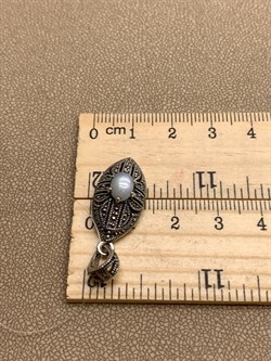 *Подвеска Лунный Камень Марказит арт. П 474-060 вес 3,74 г - фото 310655 *Подвеска Лунный Камень Марказит арт. П 474-060 вес 3,74 г - фото 310655