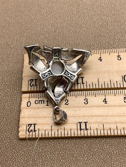 *Подвеска Лунный Камень Марказит арт. П 607-940 вес 12.8 г - фото 310661 *Подвеска Лунный Камень Марказит арт. П 607-940 вес 12.8 г - фото 310661