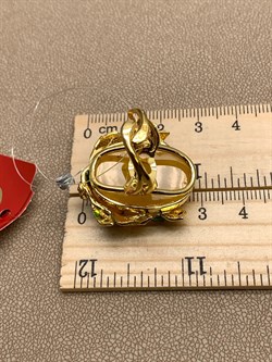 *Кольцо р.16,75 Янтарь Эмаль арт. 720112п-020 Вес 10,65 г - фото 310710 *Кольцо р.16,75 Янтарь Эмаль арт. 720112п-020 Вес 10,65 г - фото 310710