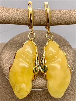 *Серьги Янтарь арт. 721109п-016 Вес 10,02 г - фото 310715 *Серьги Янтарь арт. 721109п-016 Вес 10,02 г - фото 310715