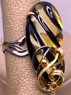 *Кольцо р.17 Янтарь арт. 720026п-773 Вес 5,7 г - фото 310776 *Кольцо р.17 Янтарь арт. 720026п-773 Вес 5,7 г - фото 310776