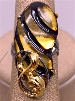 *Кольцо р.17 Янтарь арт. 720026п-773 Вес 5,7 г - фото 310778 *Кольцо р.17 Янтарь арт. 720026п-773 Вес 5,7 г - фото 310778