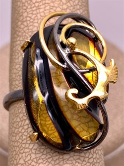 *Кольцо р.18,5 Янтарь арт. 720029п-858 Вес 5,57 г - фото 310813 *Кольцо р.18,5 Янтарь арт. 720029п-858 Вес 5,57 г - фото 310813