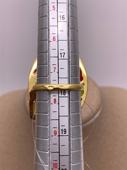*Кольцо р.17,75 Янтарь Эмаль арт. 720094п-503 Вес 7,51 г - фото 310828 *Кольцо р.17,75 Янтарь Эмаль арт. 720094п-503 Вес 7,51 г - фото 310828