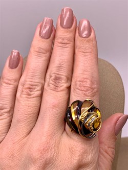 *Кольцо р.19,5 Янтарь арт. 720021п-852 Вес 5,8 г - фото 310849 *Кольцо р.19,5 Янтарь арт. 720021п-852 Вес 5,8 г - фото 310849