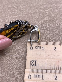 *Серьги Янтарь арт. 721067п-769 Вес 11,16 г - фото 310871 *Серьги Янтарь арт. 721067п-769 Вес 11,16 г - фото 310871