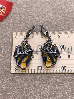 *Серьги Янтарь арт. 721067п-769 Вес 11,16 г - фото 310872 *Серьги Янтарь арт. 721067п-769 Вес 11,16 г - фото 310872