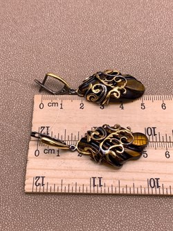 *Серьги Янтарь арт. 721067п-769 Вес 11,16 г - фото 310873 *Серьги Янтарь арт. 721067п-769 Вес 11,16 г - фото 310873