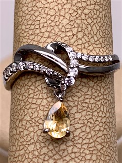 *Кольцо р.19,5 Цитрин Романовы арт. 01-1817/00ЦТ-00-850 вес 2,5 г - фото 311048 *Кольцо р.19,5 Цитрин Романовы арт. 01-1817/00ЦТ-00-850 вес 2,5 г - фото 311048