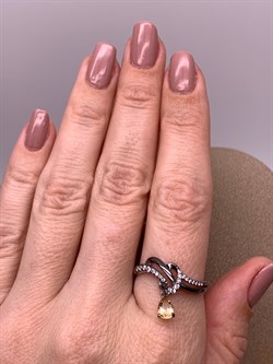 *Кольцо р.19,5 Цитрин Романовы арт. 01-1817/00ЦТ-00-850 вес 2,5 г - фото 311049 *Кольцо р.19,5 Цитрин Романовы арт. 01-1817/00ЦТ-00-850 вес 2,5 г - фото 311049