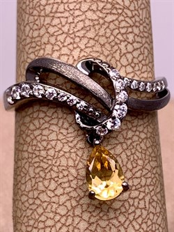 *Кольцо р.17,5 Цитрин Романовы арт. 01-1817/00ЦТ-00-148 вес 2,56 г - фото 311054 *Кольцо р.17,5 Цитрин Романовы арт. 01-1817/00ЦТ-00-148 вес 2,56 г - фото 311054