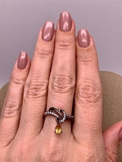 *Кольцо р.17,5 Цитрин Романовы арт. 01-1817/00ЦТ-00-148 вес 2,56 г - фото 311055 *Кольцо р.17,5 Цитрин Романовы арт. 01-1817/00ЦТ-00-148 вес 2,56 г - фото 311055