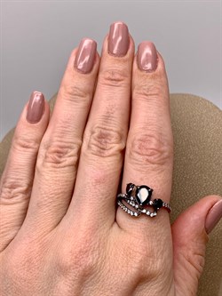 *Кольцо р.17,5 Гранат Романовы арт. 01-2021/00ГР-00-584 вес 3,07 г - фото 311071