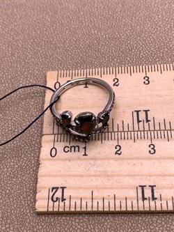 *Кольцо р.17,5 Гранат Романовы арт. 01-2021/00ГР-00-584 вес 3,07 г - фото 311073