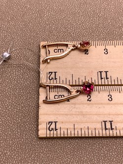 *Серьги Розовый Топаз арт. 2320070018-2-30-109 Вес 2,44 г - фото 311337 *Серьги Розовый Топаз арт. 2320070018-2-30-109 Вес 2,44 г - фото 311337