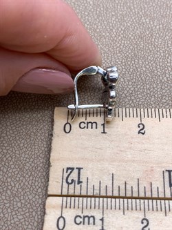 *Серьги Клевер Марказит Голубой Топаз Сердце арт. HE1486-159 вес 4.88 г - фото 311467 *Серьги Клевер Марказит Голубой Топаз Сердце арт. HE1486-159 вес 4.88 г - фото 311467