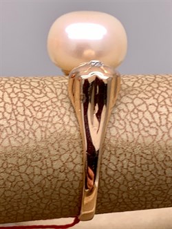 *Кольцо р.17,5 д.10 Бриллиант Белый Жемчуг цв Красное арт. 12529-110-602, вес 3,53 г - фото 311530 *Кольцо р.17,5 д.10 Бриллиант Белый Жемчуг цв Красное арт. 12529-110-602, вес 3,53 г - фото 311530